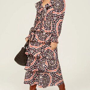 Marie Oliver Blythe Midi Dress Size Medium